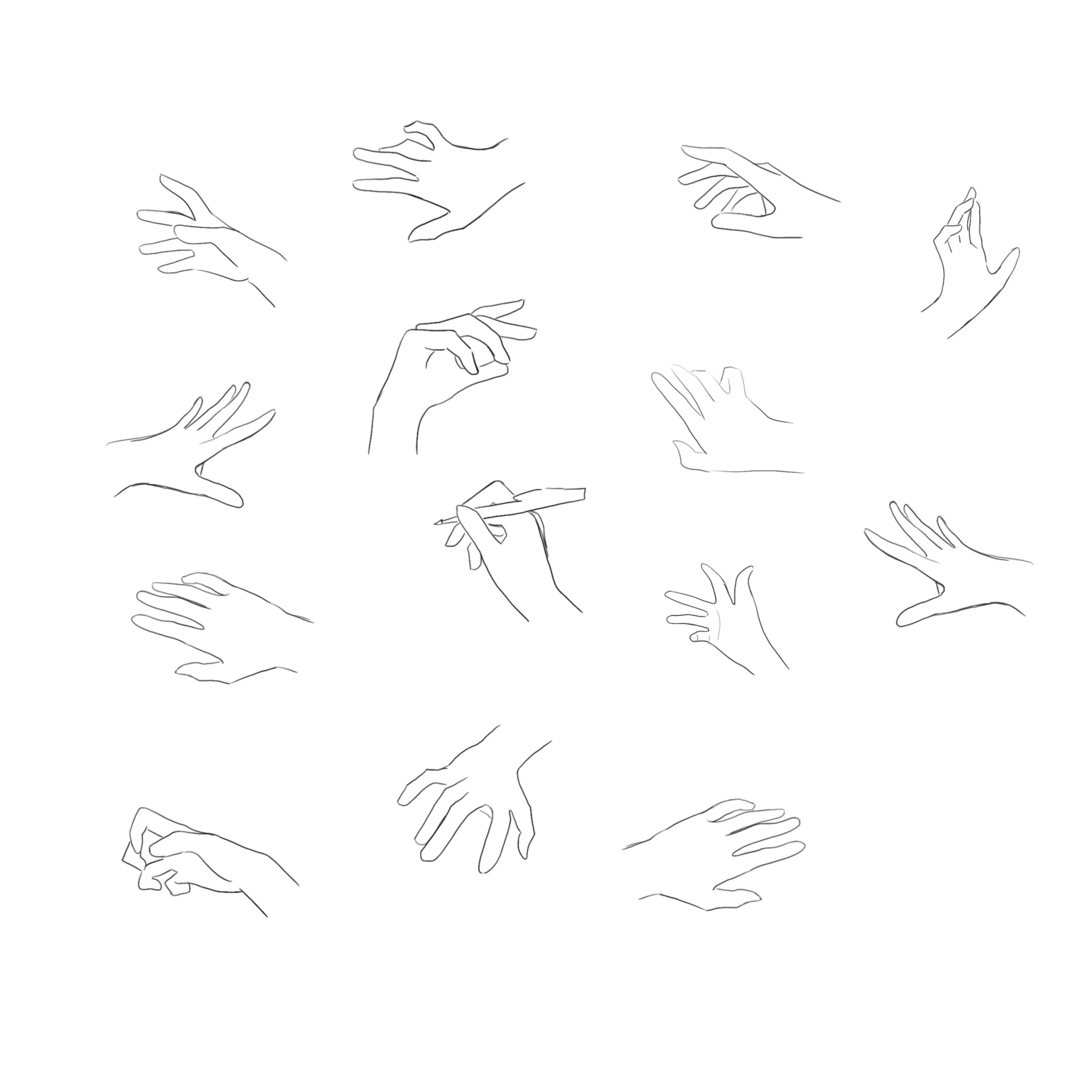 Hands Procreate Brush Set - GraphicsBunker