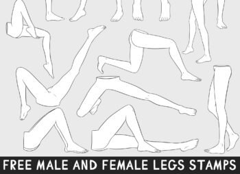 Legs Stamps Procreate Brushes