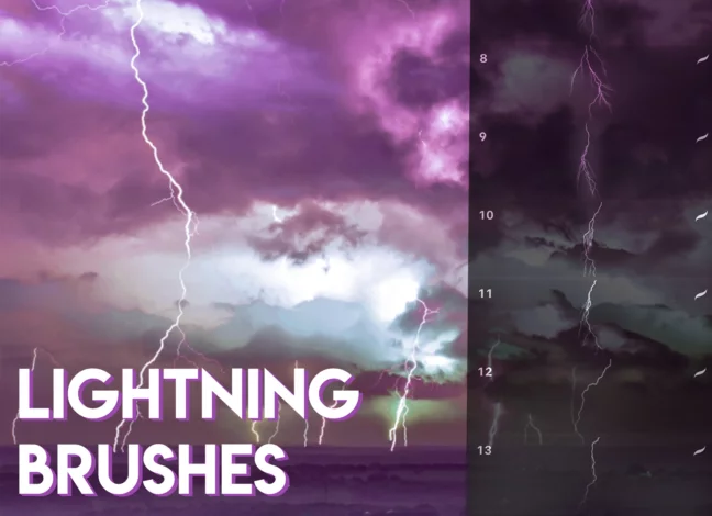 Lightning Brushes for Procreate