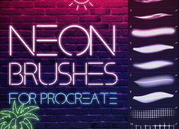 Neon Brushes for Procreate