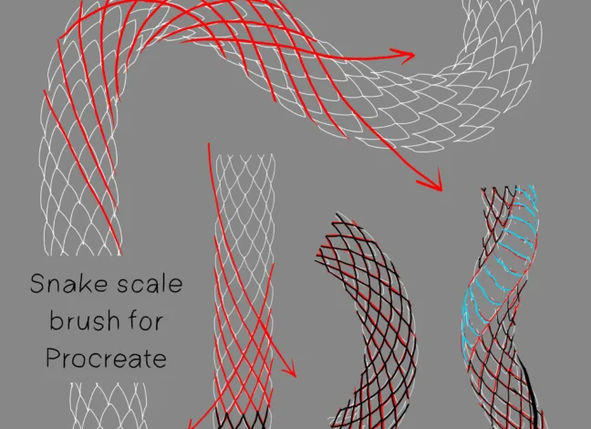 Snake Scale Procreate Brush