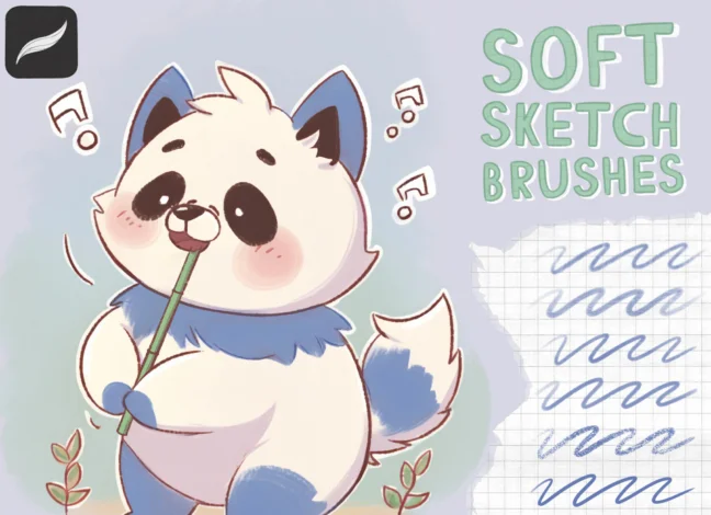 Soft Sketch Brushes Procreate