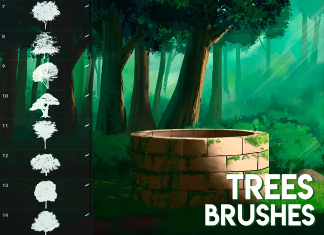 Trees Brushes for Procreate