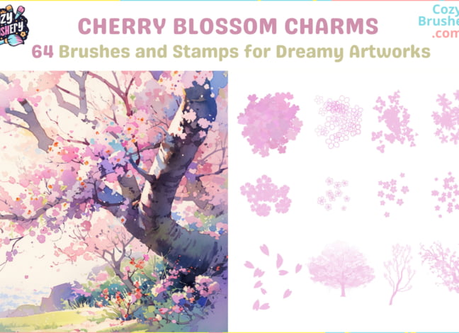 Cherry Blossom Procreate Brushes