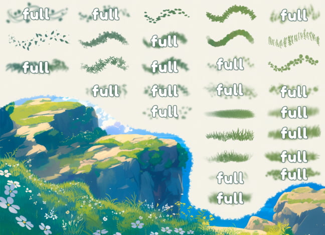 Ghibli Style Brushes for Procreate