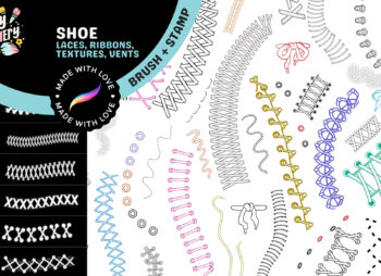 Shoe Lace Brushes for Procreate