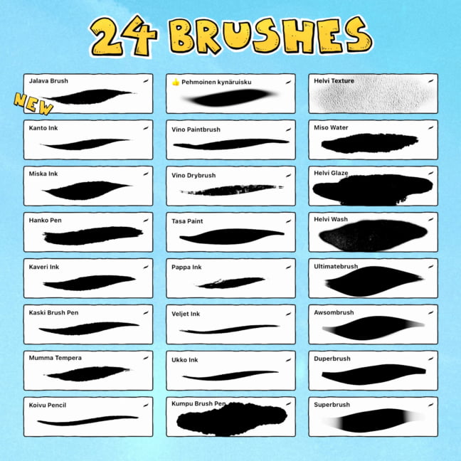 Tuhis Brush Set 2023 2.0 for Procreate