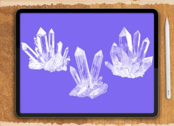 Crystal Brushes for Procreate