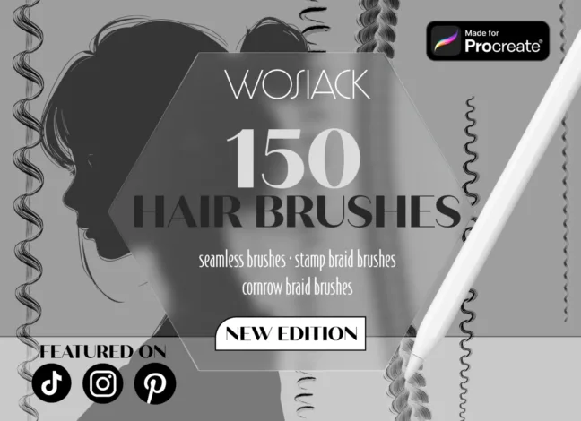 Hair Brushes for Procreate