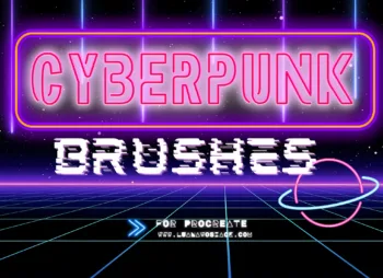 Cyberpunk Neon Procreate Brushes