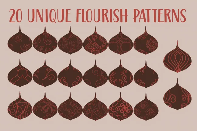 Flourish Pattern Brushes for Procreate