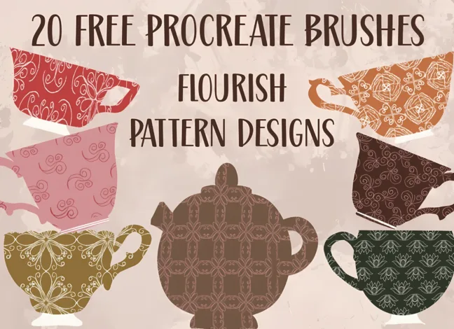 Flourish Pattern Brushes for Procreate