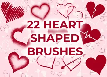 Heart-Shaped Brushes for Procreate