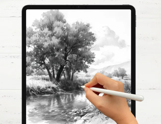 Nature Sketch Pencil Procreate Brushes