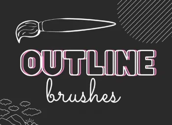 Outline Brushes Pack for Procreate