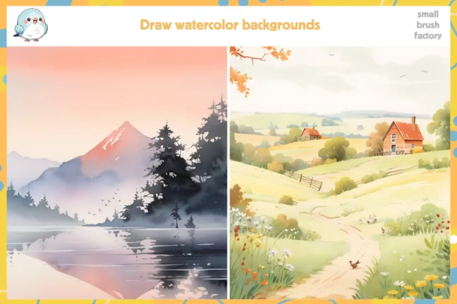 Realistic Watercolor Procreate Brushes