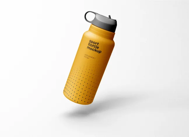 Sport Water Bottle Mockup