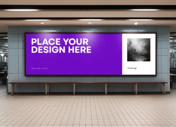 Versatile Indoor Advertising Mockup