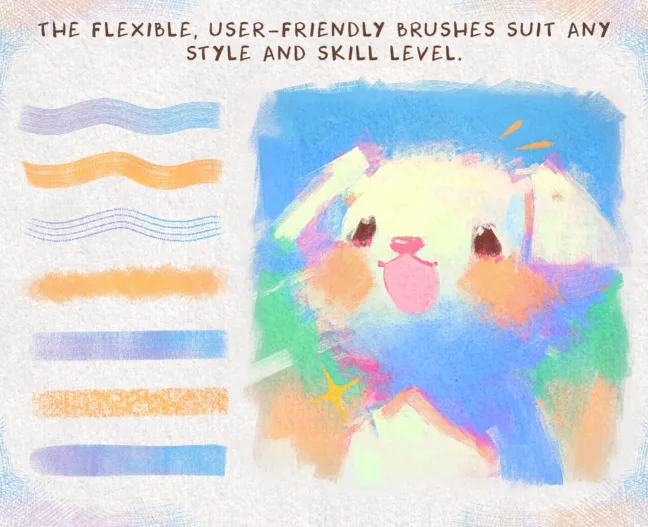 Charming Crayon Procreate Brushes