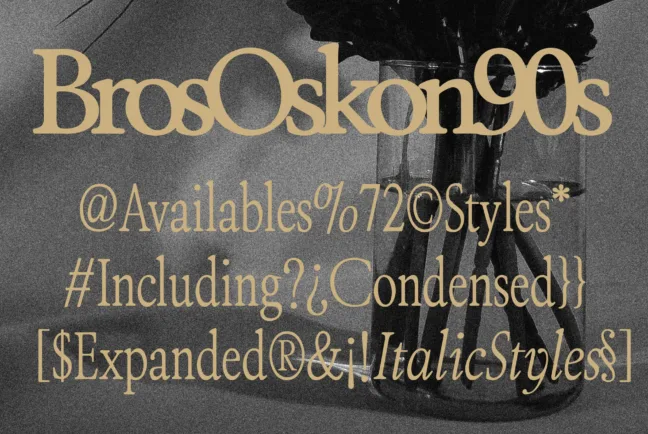 ZT Bros Oskon 90s: Free Retro Serif Font